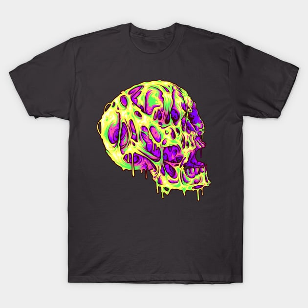 Melty Skull T-Shirt by HETCH666